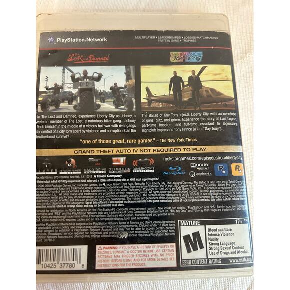 Sony Playstation PS3 Grand Theft Auto Episodes from Liberty City GUC Video Game - Picture 3 of 3